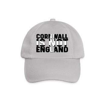 Cornwall ist nicht England - Baseballkappe - Grau - Vorne