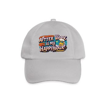 Feierabend ist meine Happy Hour - Baseballkappe - Grau - Vorne