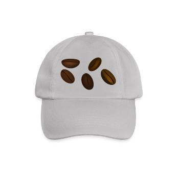 coffee cup beans coffee mug pot coffee beans102 - Baseball Cap - grey - Front