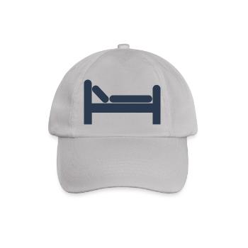 bett bed schlafen schlafzimmer sleeping room17 - Baseballkappe - Grau - Vorne
