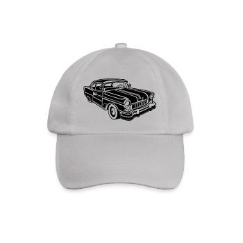 Chevy Cadilac / Muscle Car 02_black - Baseball Cap - grey - Front