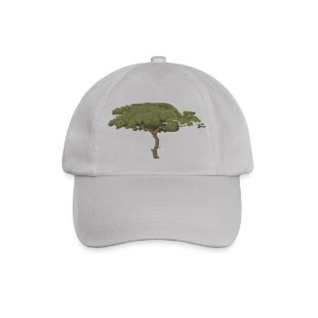 forest woods woodland wald tree baumstamm113 - Baseballkappe - Grau - Vorne