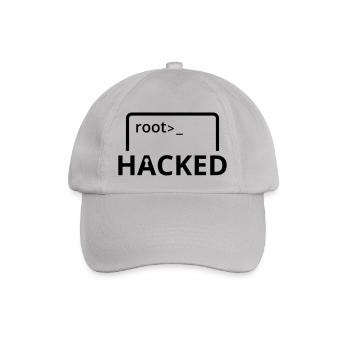 Hacked hacker computer scientist computer programmer - Baseball Cap - grey - Front