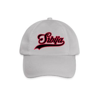 Srbija - Baseballkappe - Grau - Vorne
