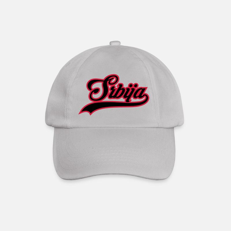 Serbia - Baseball Cap - grey