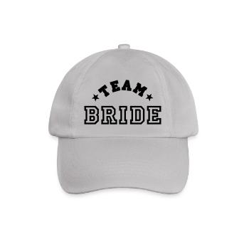 team bride - Baseballkappe - Grau - Vorne