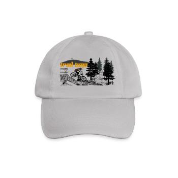Mountain bike MTB trail time - Baseball Cap - grey - Front