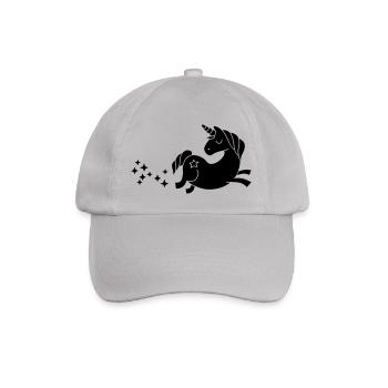 unicorn - Einhorn Sternenstaub - Baseball Cap - grey - Front