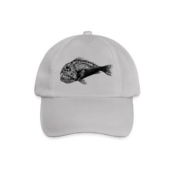 Einsamer Gigant / Monsterfisch - Baseballkappe - Grau - Vorne
