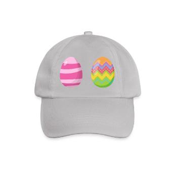 Colorful eggs in a good pose - Baseball Cap - grey - Front