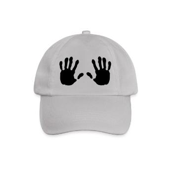 haende, Hand - Baseballkappe - Grau - Vorne