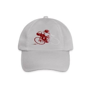 bicycle mountain bike cyclist mountainbike fahrrad - Baseballkappe - Grau - Vorne