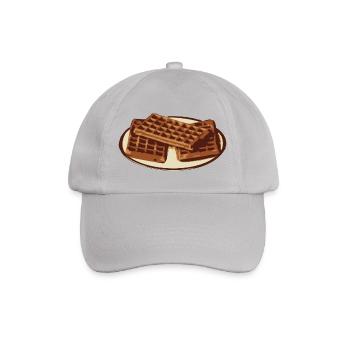 Waffeln - Baseballkappe - Grau - Vorne