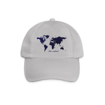 Welt - Baseballkappe - Grau - Vorne