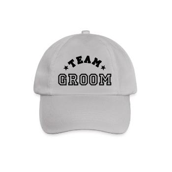 team groom - Baseballkappe - Grau - Vorne