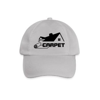 Teppichrollen Logo mit Haus - Baseballkappe - Grau - Vorne