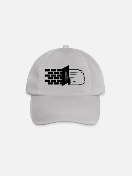 Plasterer logo stones and stucco - Baseball Cap - grey