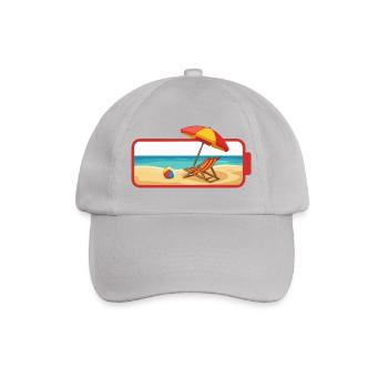 Sommer-Strandschirmstuhl - Baseballkappe - Grau - Vorne