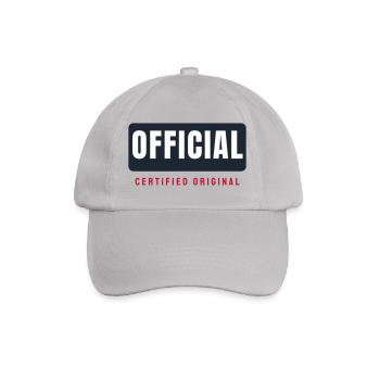Official Lettering Bar - Official Team - Baseball Cap - grey - Front