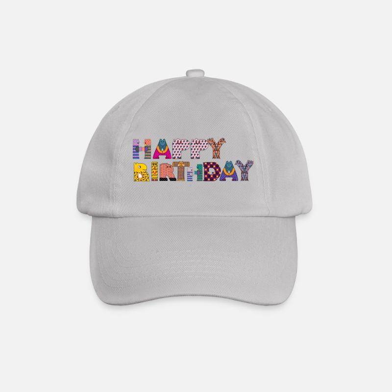 happy birthday - Baseballkappe - Grau