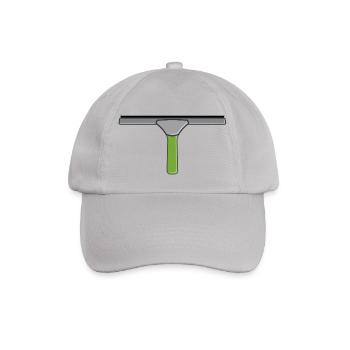 cleaning cleaning cleaning woman broom wischmop1 - Baseball Cap - grey - Front