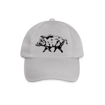 wildschwein - Baseballkappe - Grau - Vorne