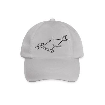 Hammer as head - Baseball Cap - grey - Front