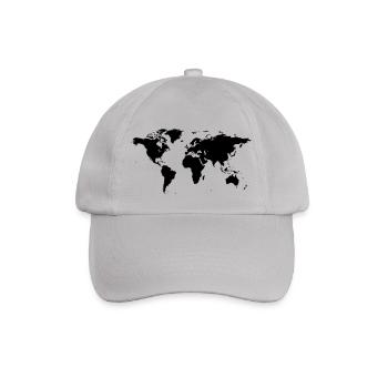 carte du monde - Casquette classique - bruyère - Devant