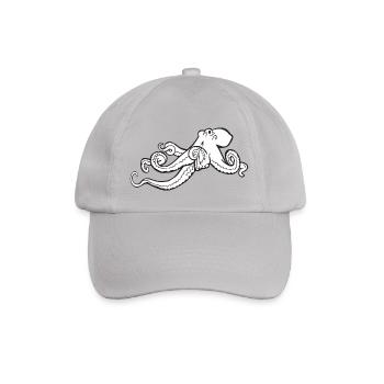 squid giant octopus octopus octopus squid sepia fish - Baseball Cap - grey - Front