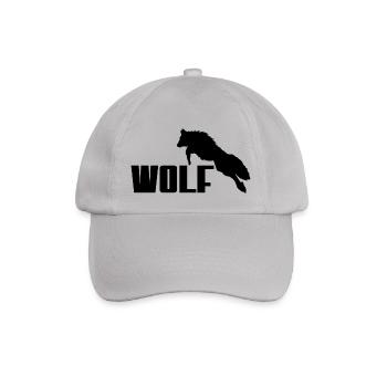 Wolf logo - Baseball Cap - grey - Front