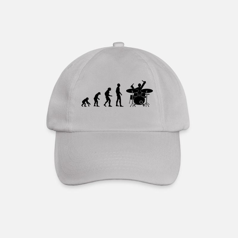 drummer evolution - Baseballkappe - Grau