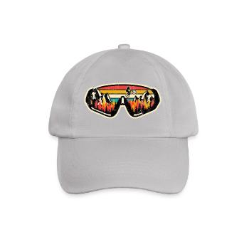 Retro MTB Sunset Schwimmbrille - Baseballkappe - Grau - Vorne