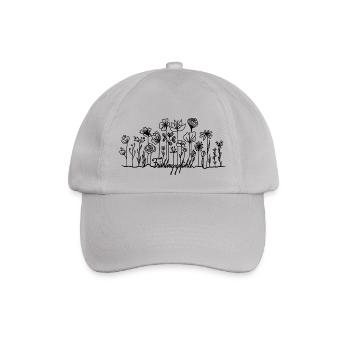 Blumen | Frühling | Frühlings Gefühle - Baseballkappe - Grau - Vorne