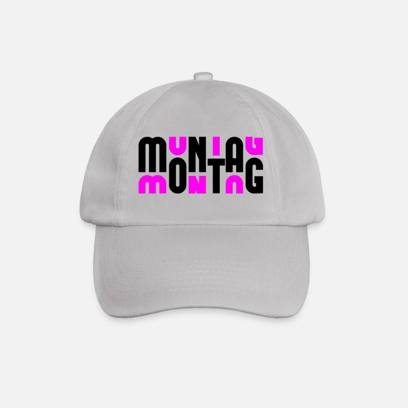 Montag Black/Pink - Baseballkappe - Grau