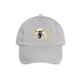 Motorrad Chopper - Baseballkappe - Grau - Vorne