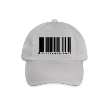 Barcode verschlüsselt - Baseballkappe - Grau - Vorne