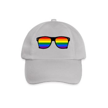 glasses rainbow - Baseballkappe - Grau - Vorne