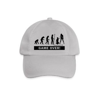 evolution_wedding2 - Baseball Cap - grey - Front