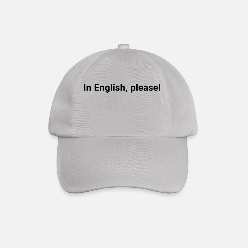 In English - Baseballkappe - Grau
