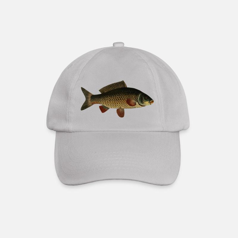Fisch Karpfen - Baseballkappe - Grau