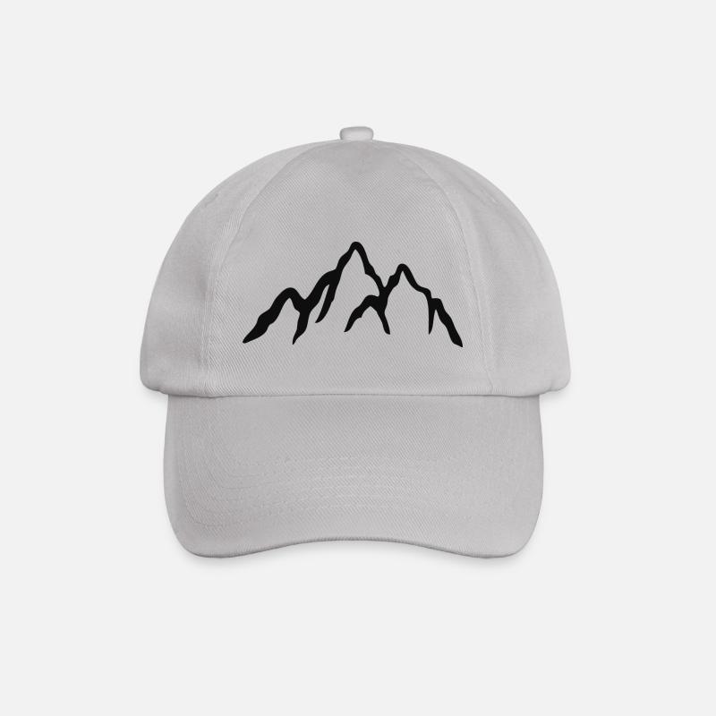 mountain - Baseball Cap - grey