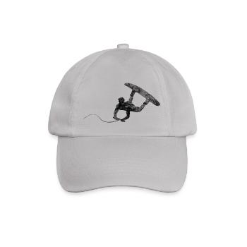 Cadeau Wakeboarder vagues noires - Casquette classique - bruyère - Devant