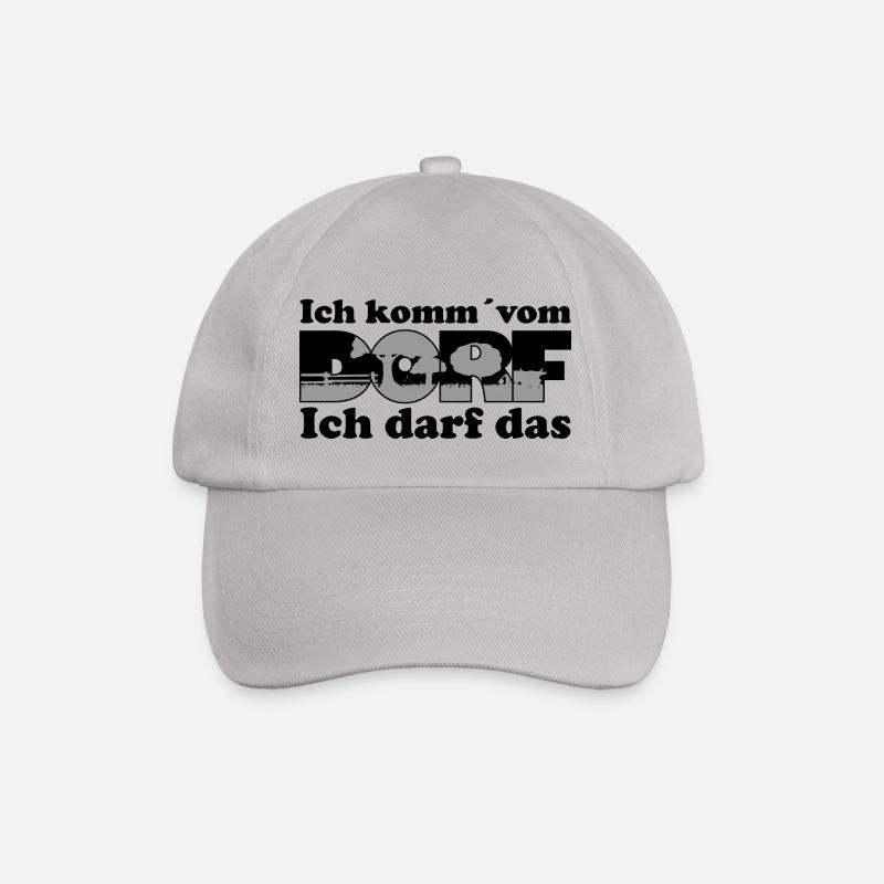 Ich komm vom Dorf - Baseballkappe - Grau