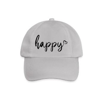 Happy - Baseballkappe - Grau - Vorne