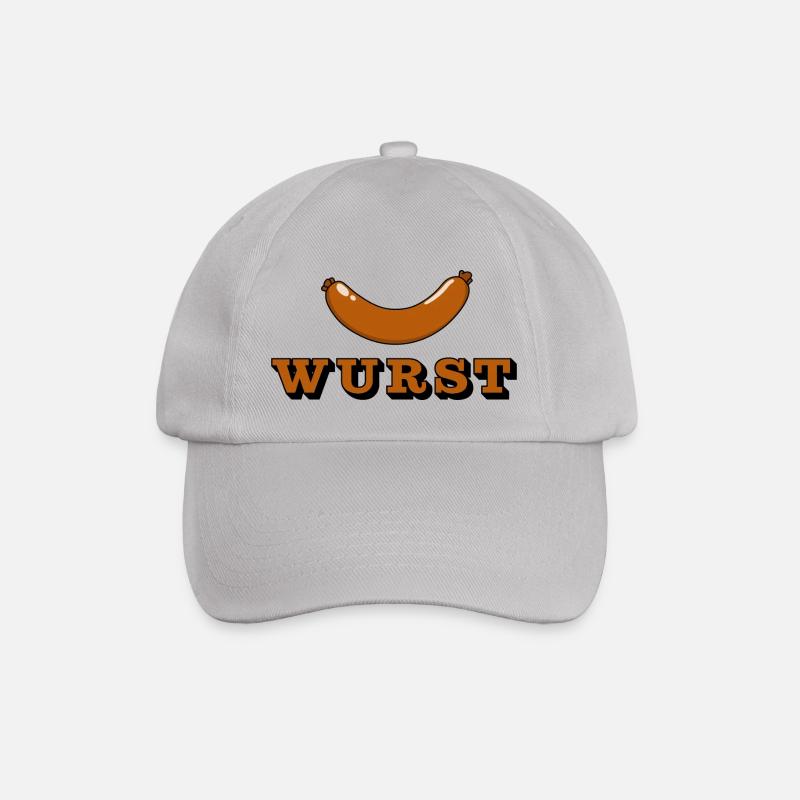 Wurst - Baseballkappe - Grau