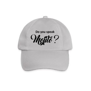 Do you speak mojito? - Baseball Cap - grey - Front