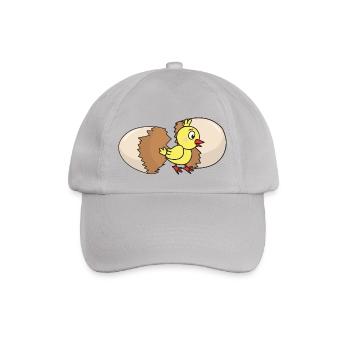 Chick poultry chicken chickens egg chicken egg easter egg - Baseball Cap - grey - Front