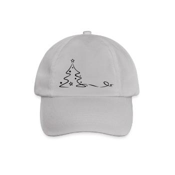 Weihnachten - Weihnachtsbaum - Baseballkappe - Grau - Vorne