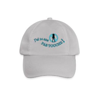 I'm 14 years old, don't touch it! - Baseball Cap - grey - Front