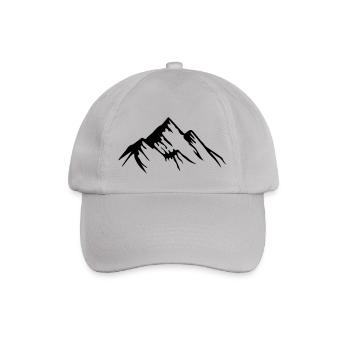 mountains - Baseball Cap - grey - Front